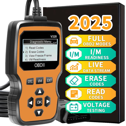 OBD2 Diagnostic Scanner – Engine Code Reader for All Cars Since 1996 | Real-Time Data, Battery Test & Code Erase        (🚚 Free Shipping Worldwide)