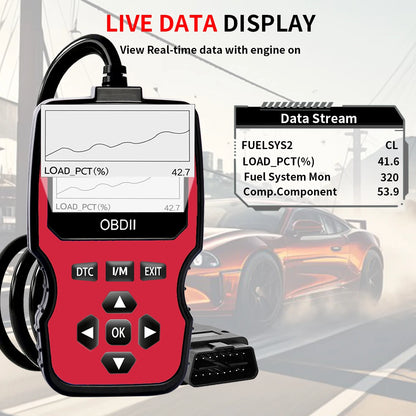 OBD2 Diagnostic Scanner – Engine Code Reader for All Cars Since 1996 | Real-Time Data, Battery Test & Code Erase        (🚚 Free Shipping Worldwide)