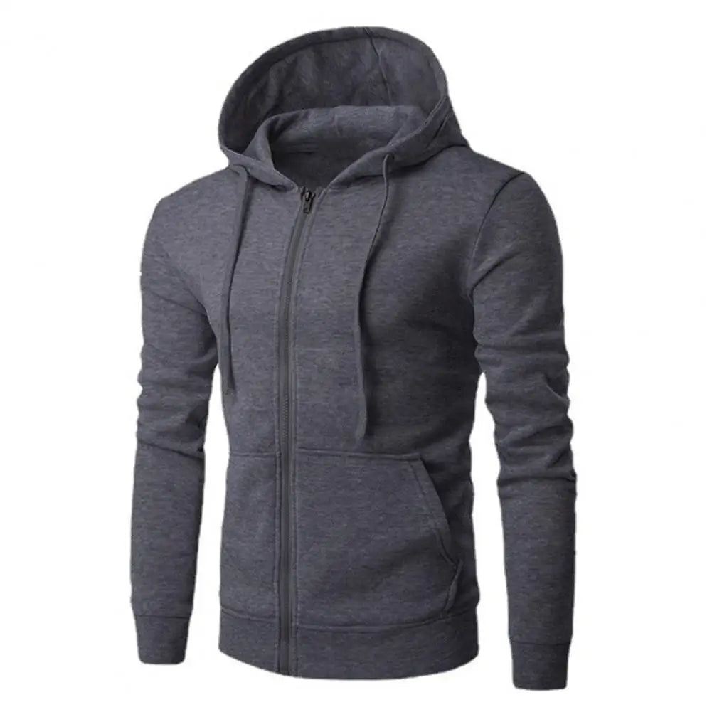 Men’s Slim Fit Hoodie – Long Sleeve Zipper Jacket