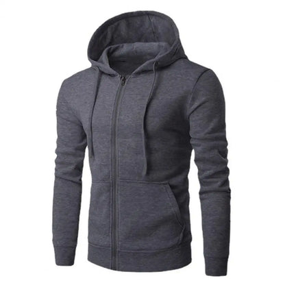 Men’s Slim Fit Hoodie – Long Sleeve Zipper Jacket