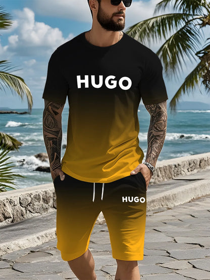 Unisex Casual 3D Printed Summer Clothing Set